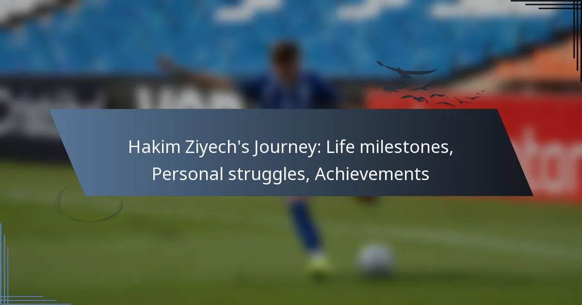 Hakim Ziyech’s Journey: Life milestones, Personal struggles, Achievements