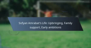 Sofyan Amrabat’s Life: Upbringing, Family support, Early ambitions